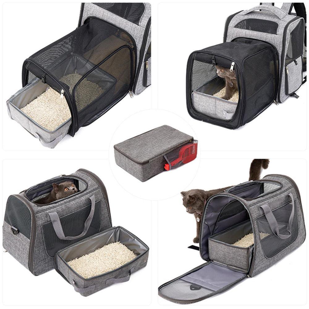 Foldable Cat Litter Box with Shovel - Portable and ConvenientCat Litter BoxBravo Pets