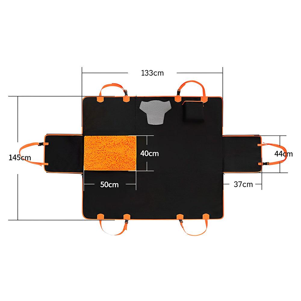 Dog Car Seat Cover with Snuffle MatPet Car Seat CoverBravo Pets