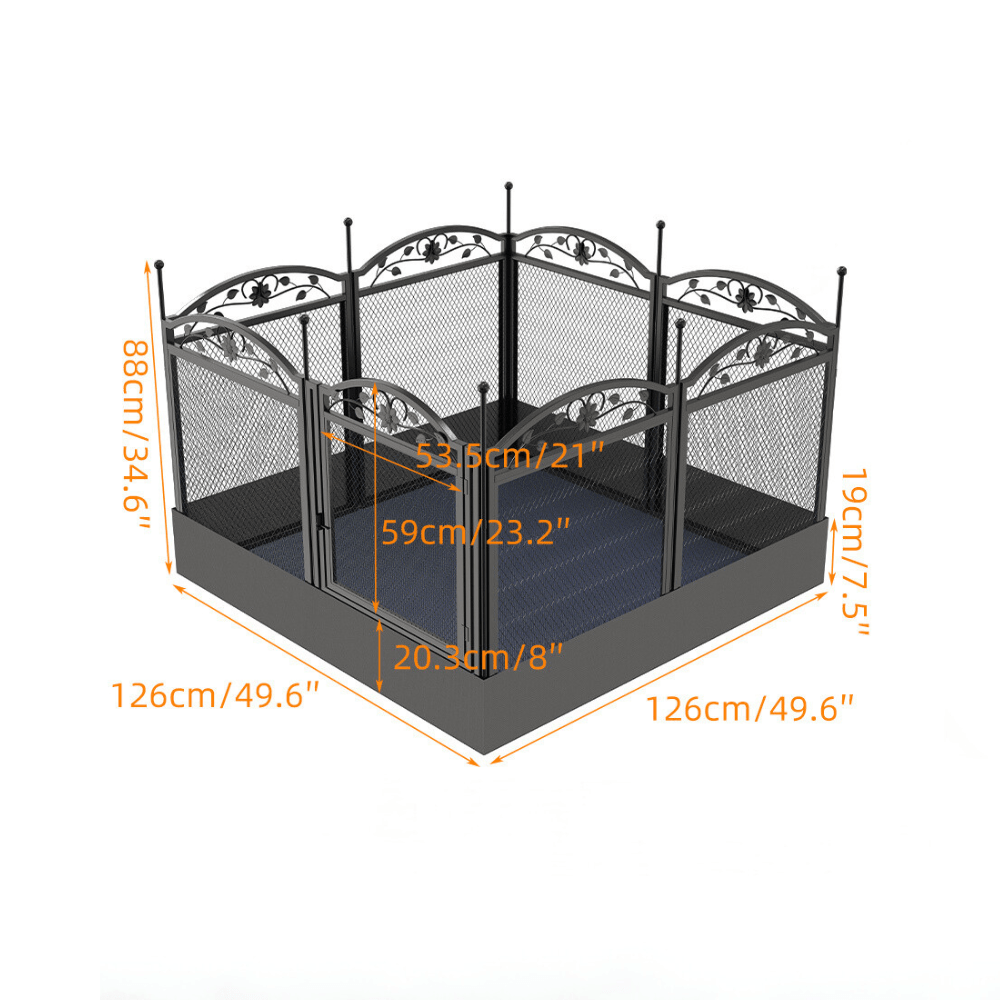 Detachable Dog Playpen Fence Puppy Kennel Cage with Waterproof Fertility PadPet EnclosureBravo Pets