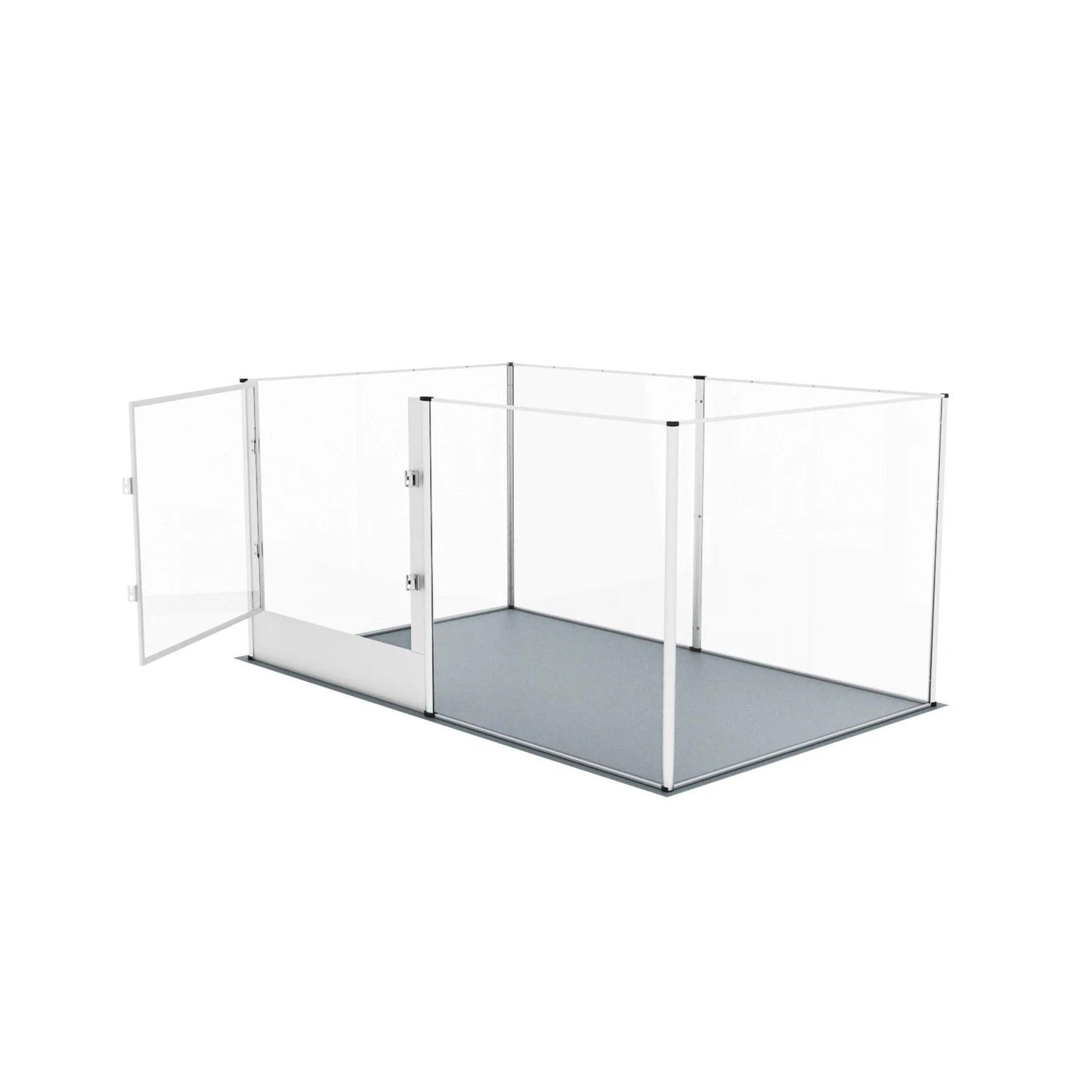 6 Panels Acrylic Pet Dog Playpen Puppy Crate Kennel Fence with Waterproof PadPet EnclosureBravo Pets