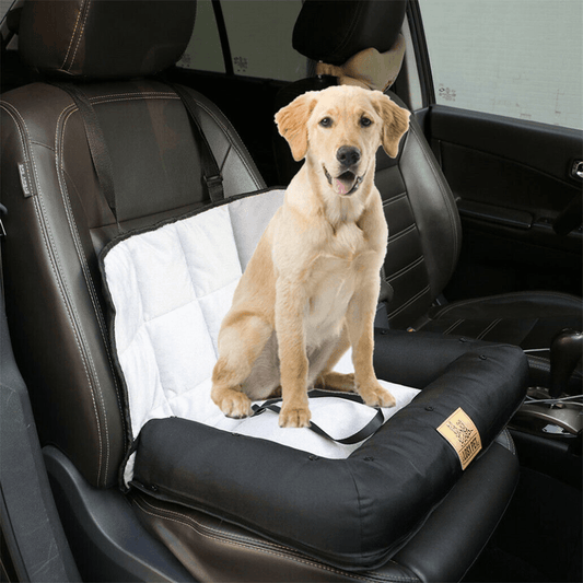Car Seat Bed Waterproof Pet Cushion Mat with Removable Cover and Safety BeltPet Car CarrierBravo Pets