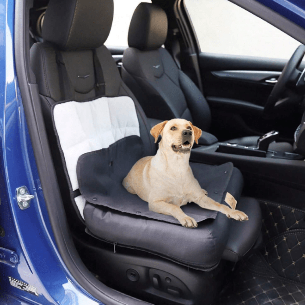 Car Seat Bed Waterproof Pet Cushion Mat with Removable Cover and Safety BeltPet Car CarrierBravo Pets