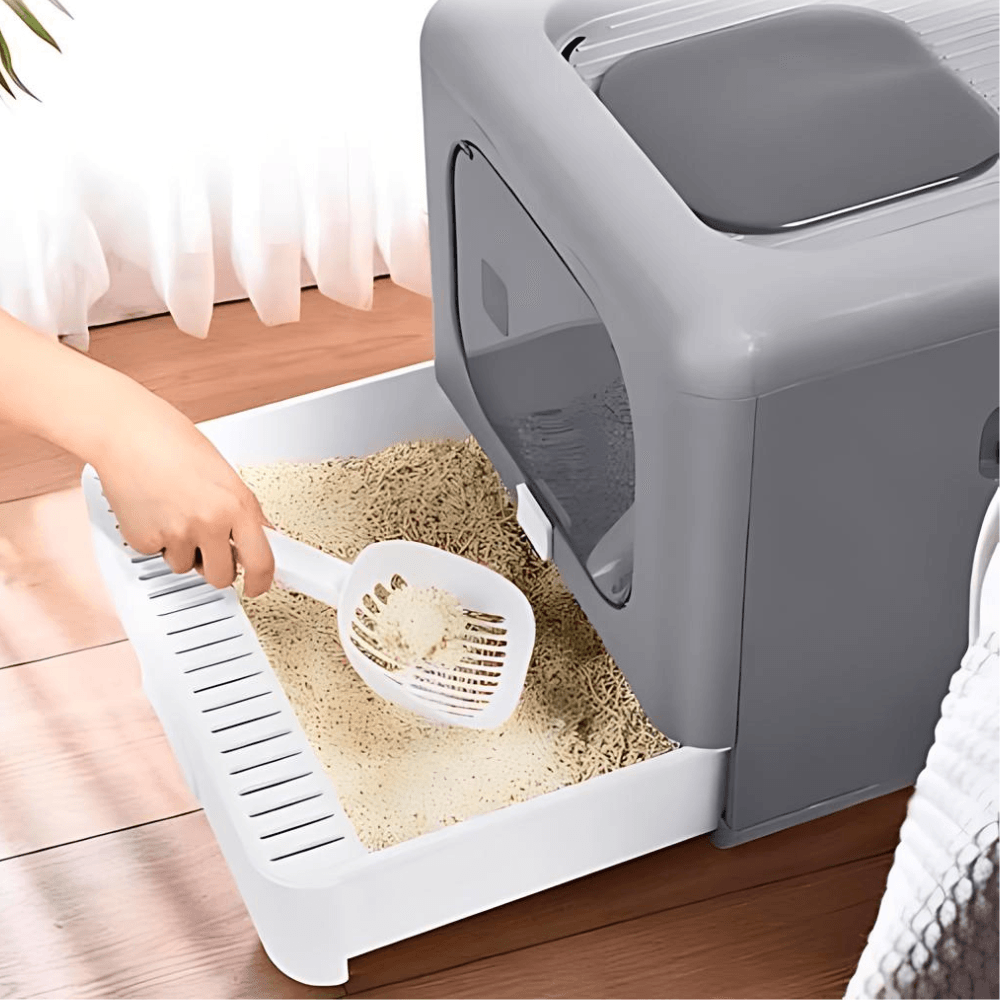 Sleek and Practical Cat Litter Box with Detachable DesignCat Litter BoxBravo Pets
