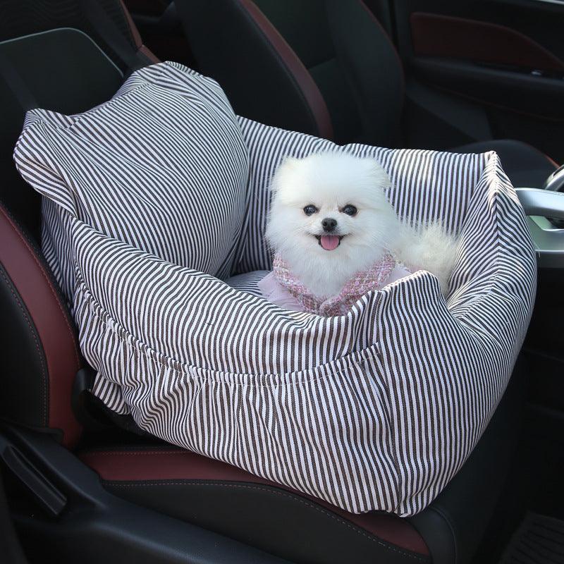 Luxury Pet Car Booster Seat – Safe, Comfortable & Waterproof Travel Bed for Small to Medium PetsPet Car CarrierBravo Pets