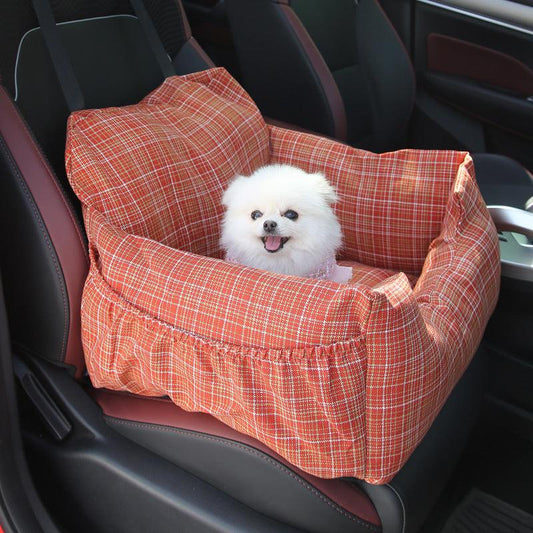 Luxury Pet Car Booster Seat – Safe, Comfortable & Waterproof Travel Bed for Small to Medium PetsPet Car CarrierBravo Pets
