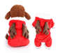 Adorable Plush Animal - Themed Pet Jumpsuit – Cosy & Warm Coral Fleece Dog OutfitDog ApparelBravo Pets