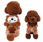 Adorable Plush Animal - Themed Pet Jumpsuit – Cosy & Warm Coral Fleece Dog OutfitDog ApparelBravo Pets