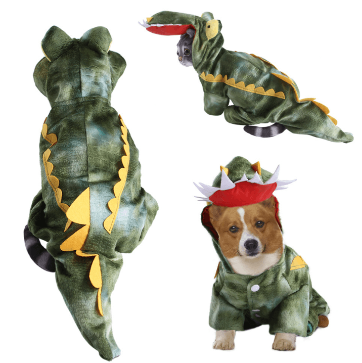 Adorable Plush Animal - Themed Pet Jumpsuit – Cosy & Warm Coral Fleece Dog OutfitDog ApparelBravo Pets