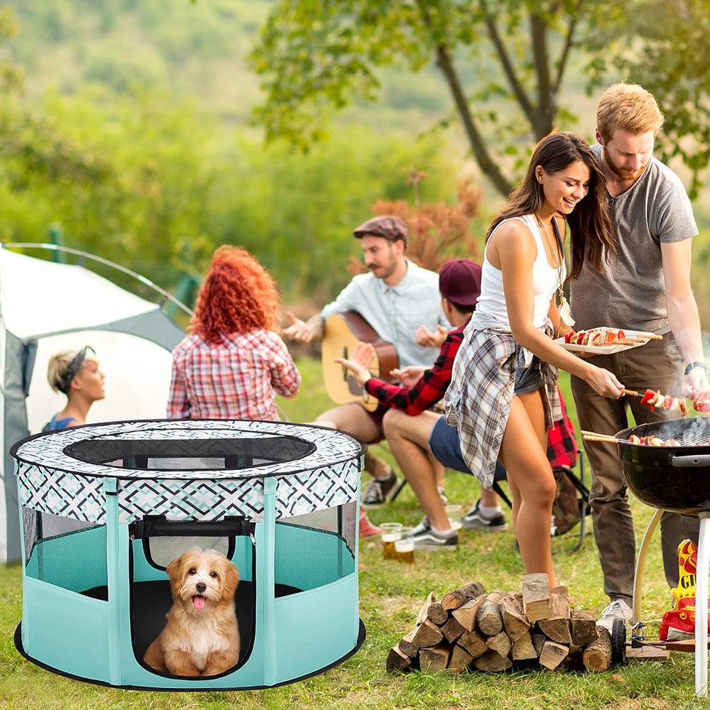 Portable Pet Playpen - Spacious Exercise Kennel TentPet EnclosureBravo Pets