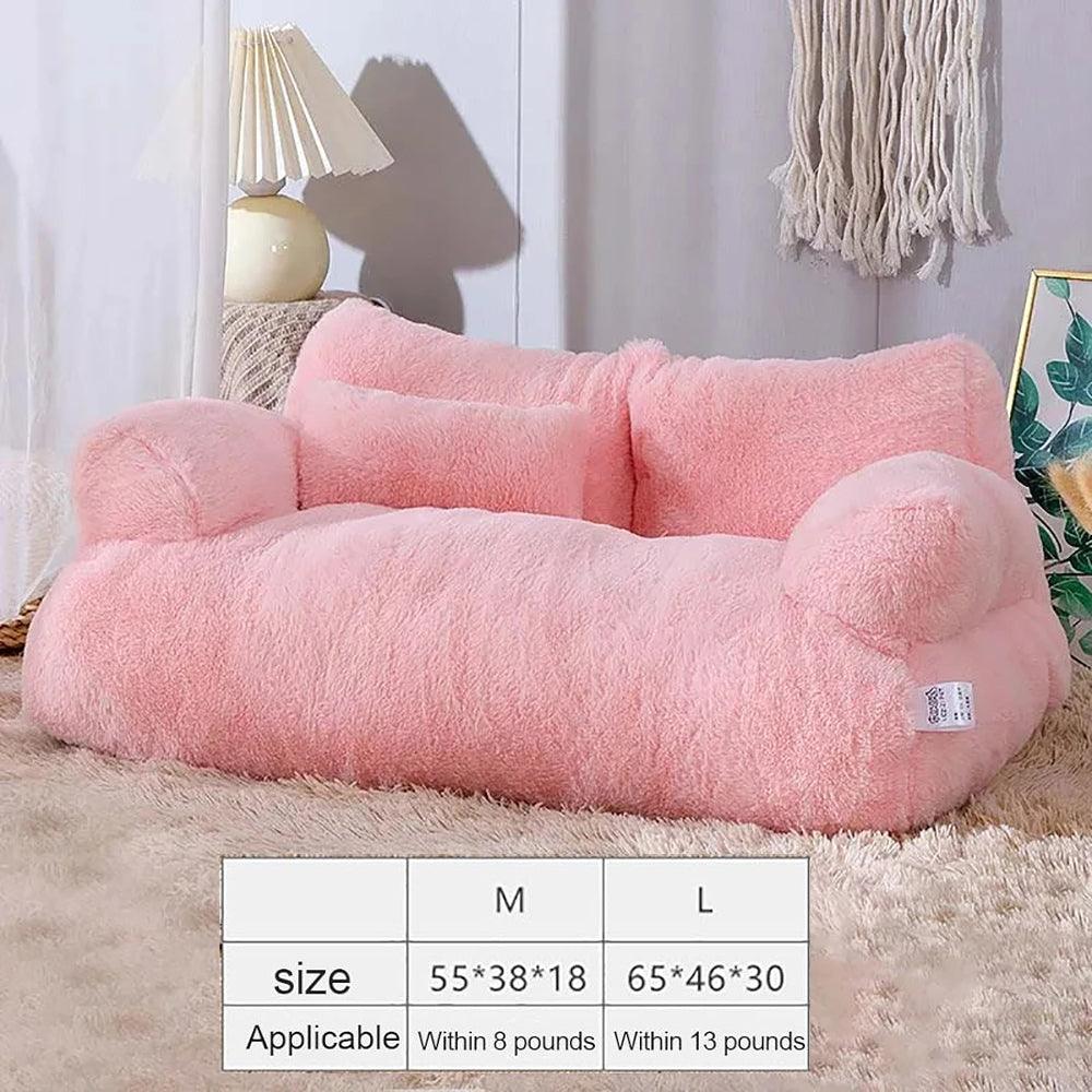 Luxurious Plush Sofa Bed for Cats and Small DogsCat BedBravo Pets