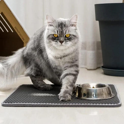 Double Layer Waterproof Cat Litter Mat Non - slip Washable Cat Sand MatCat Litter MatBravo Pets