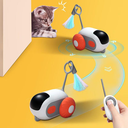Rechargeable Interactive Remote Control Toy Car for CatsCat ToyBravo Pets