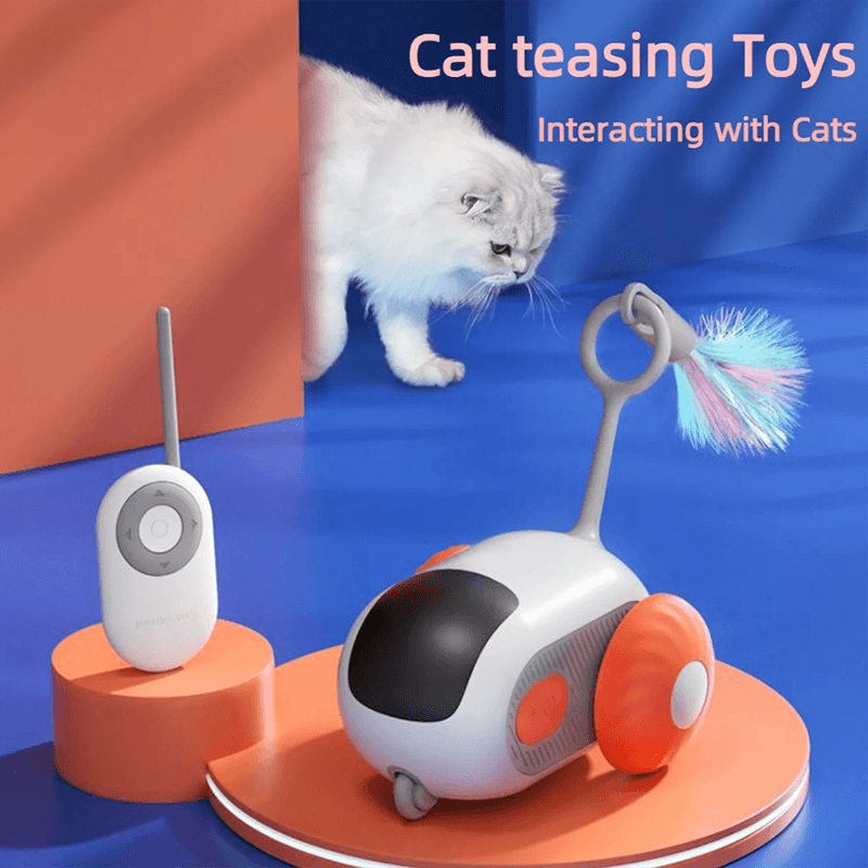 Rechargeable Interactive Remote Control Toy Car for CatsCat ToyBravo Pets