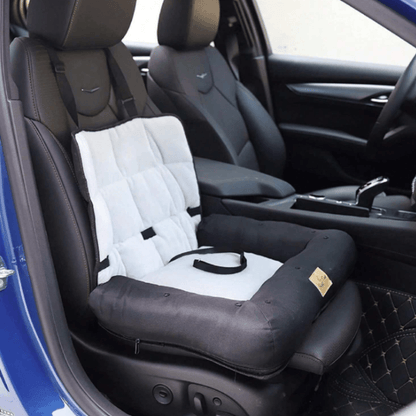 Car Seat Bed Waterproof Pet Cushion Mat with Removable Cover and Safety BeltPet Car CarrierBravo Pets