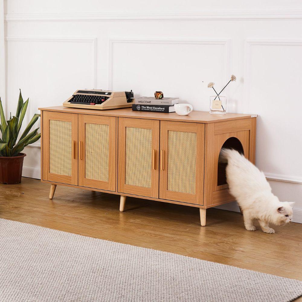 Cat Litter Box Enclosure for 2 Cats Litter Box FurnitureCat Litter BoxBravo Pets