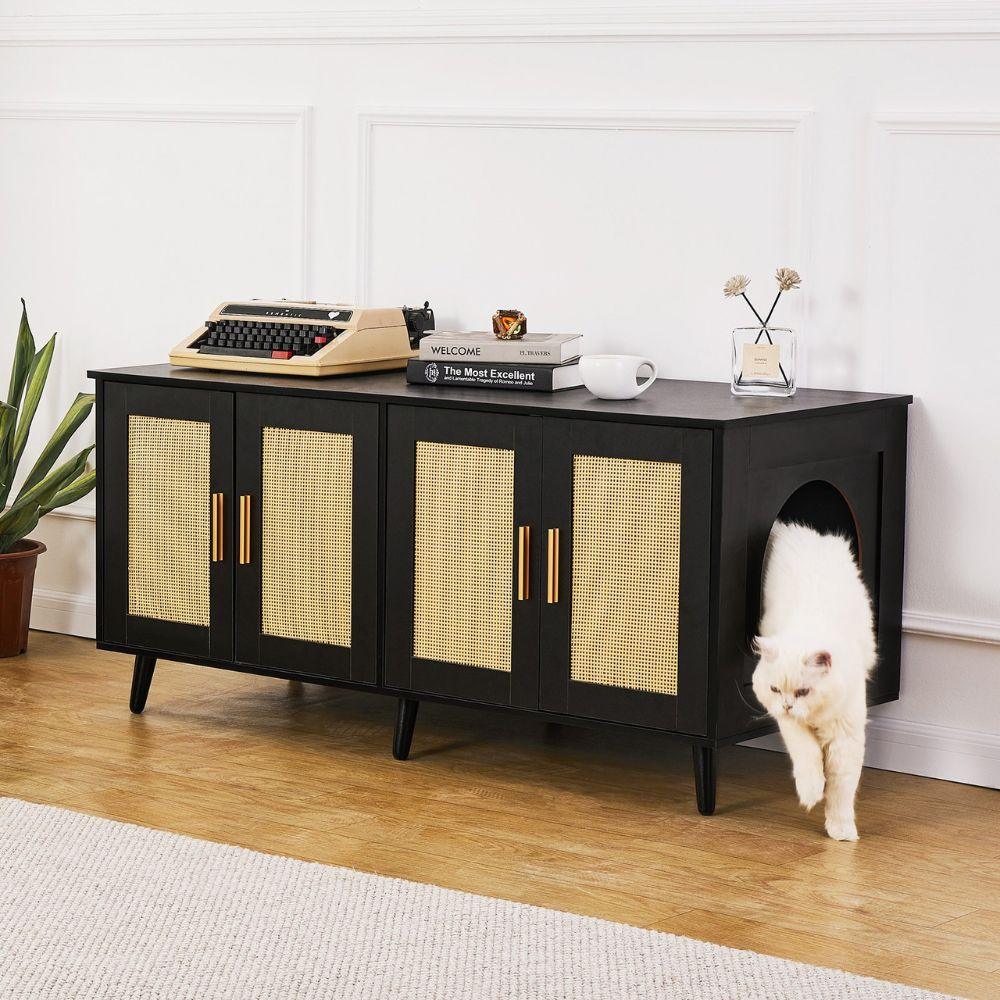 Cat Litter Box Enclosure for 2 Cats Litter Box FurnitureCat Litter BoxBravo Pets