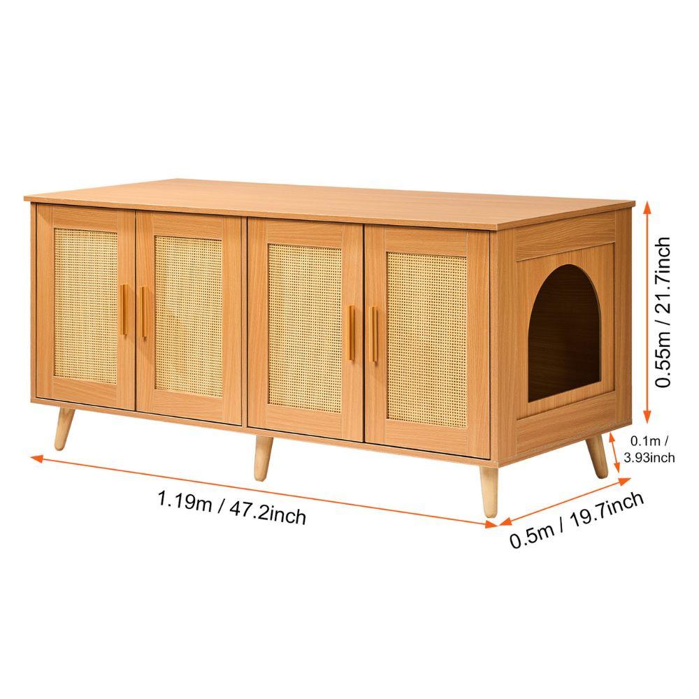 Cat Litter Box Enclosure for 2 Cats Litter Box FurnitureCat Litter BoxBravo Pets