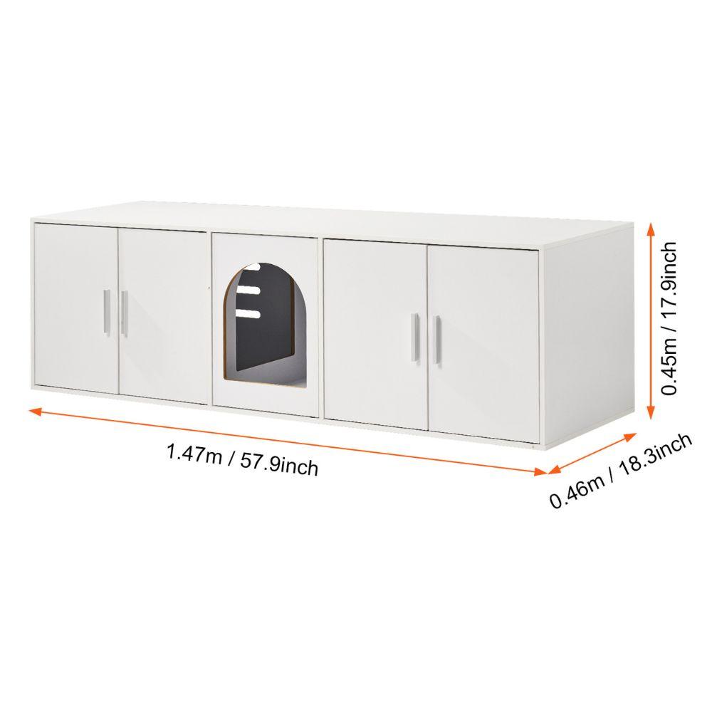 Cat Litter Box Enclosure for 2 Cats Litter Box FurnitureCat Litter BoxBravo Pets