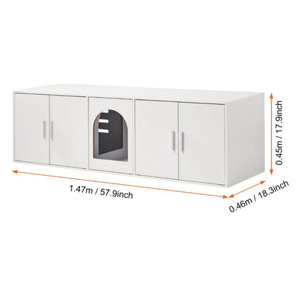 Cat Litter Box Enclosure for 2 Cats Litter Box FurnitureCat Litter BoxBravo Pets