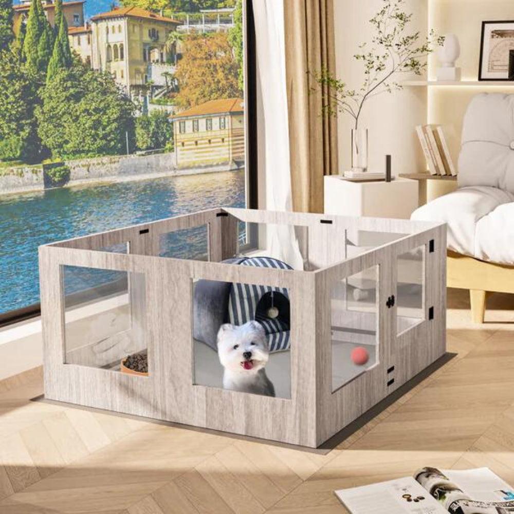 Premium Pet Whelping Box with Waterproof Fertility PadPet EnclosureBravo Pets