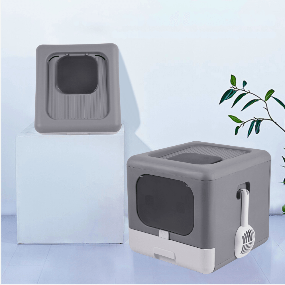 Sleek and Practical Cat Litter Box with Detachable DesignCat Litter BoxBravo Pets