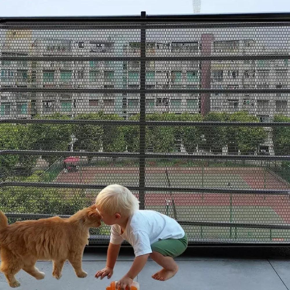 Pet Dog Barrier Fences Breathable Mesh Playpen For Dog Safety FencePet EnclosureBravo Pets