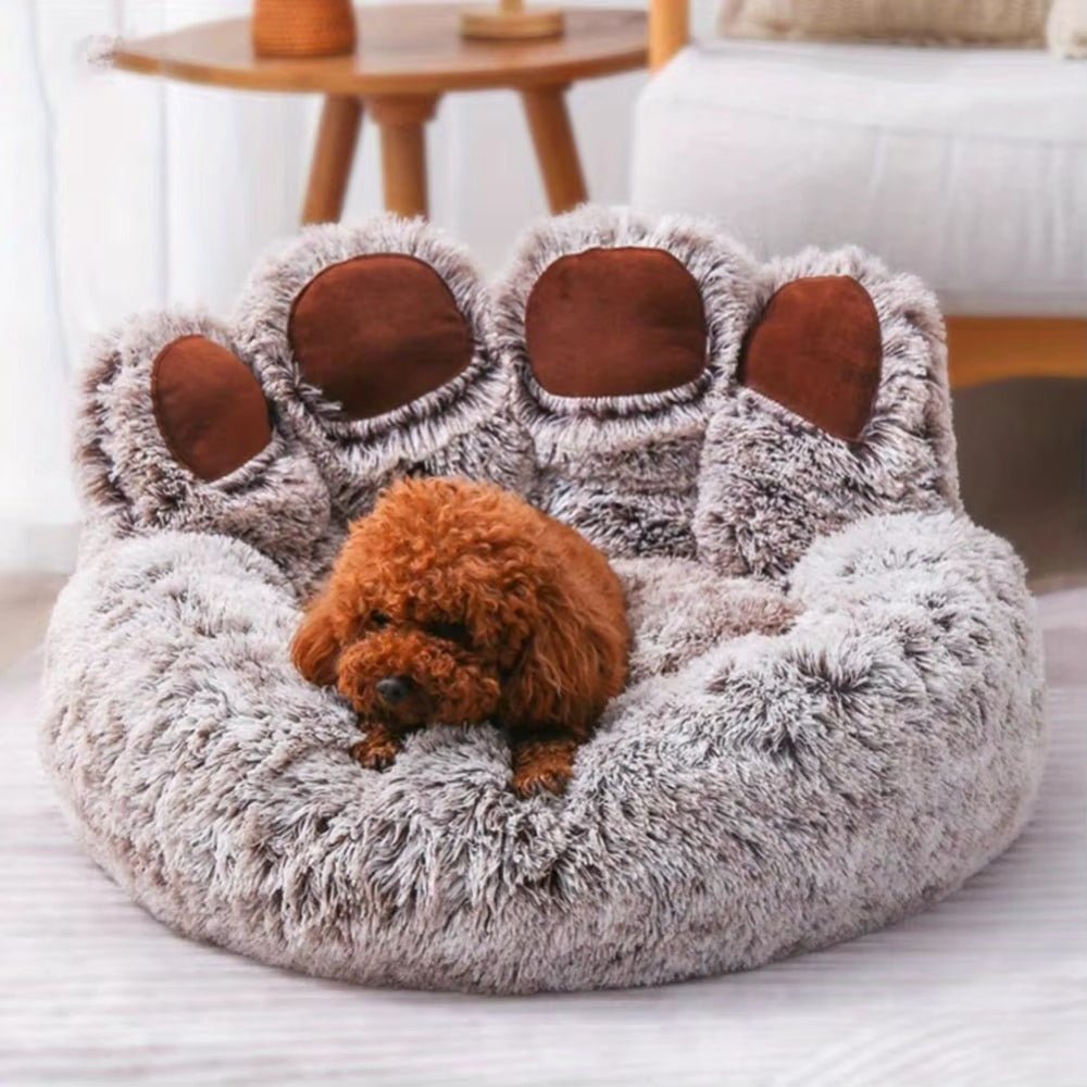 Fluffy Plush Dog Bed Paw BedGeneral ProductBravo Pets