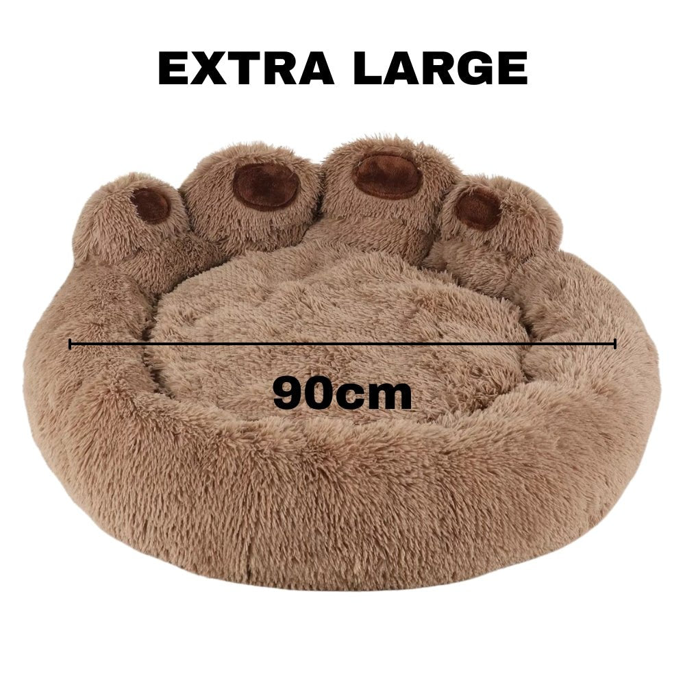 Fluffy Plush Dog Bed Paw BedGeneral ProductBravo Pets