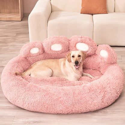 Fluffy Plush Dog Bed Paw BedGeneral ProductBravo Pets