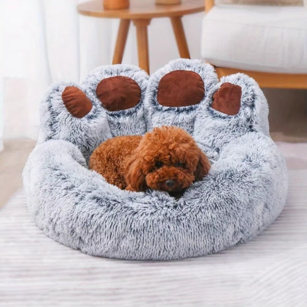 Fluffy Plush Dog Bed Paw BedGeneral ProductBravo Pets