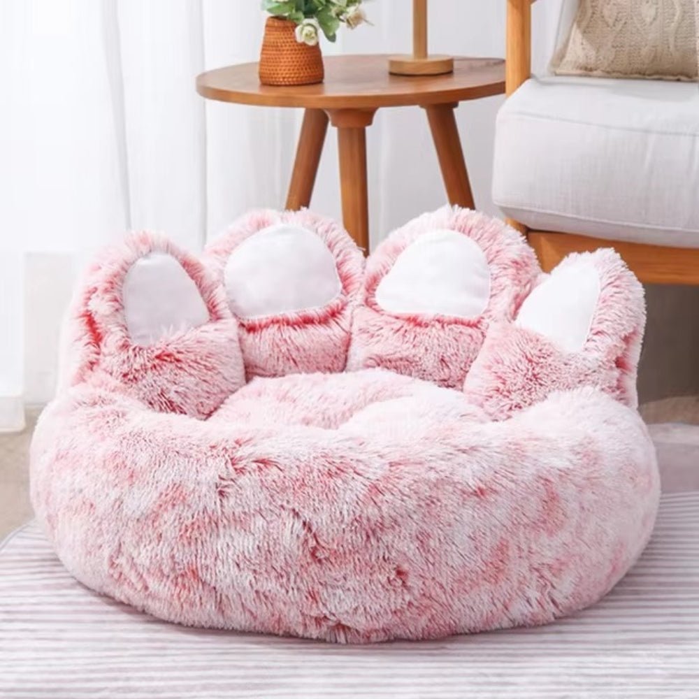 Fluffy Plush Dog Bed Paw BedGeneral ProductBravo Pets