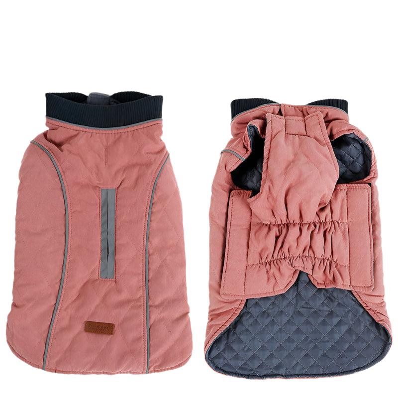 Warm Padded Dog Puffer Jacket with Reflective Stripes – All - Season Comfort & SafetyDog ApparelBravo Pets