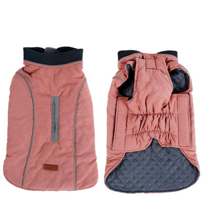Warm Padded Dog Puffer Jacket with Reflective Stripes – All - Season Comfort & SafetyDog ApparelBravo Pets