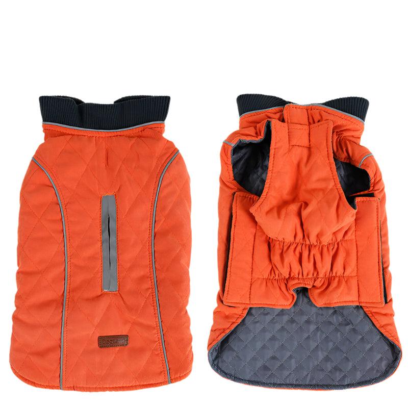 Warm Padded Dog Puffer Jacket with Reflective Stripes – All - Season Comfort & SafetyDog ApparelBravo Pets