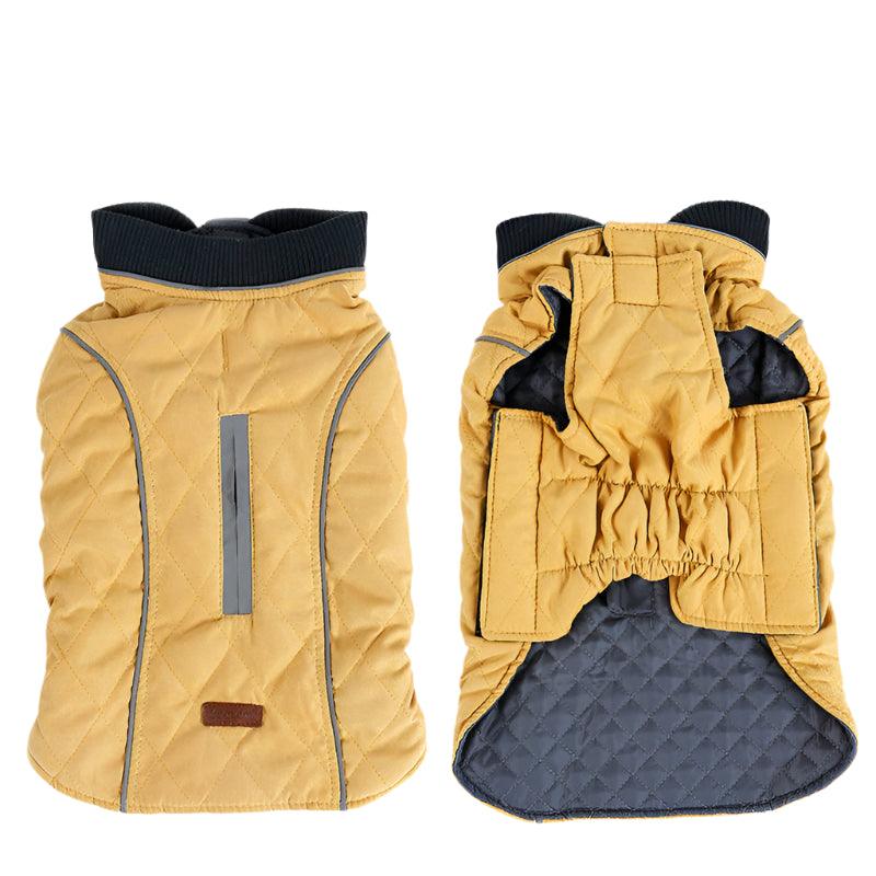 Warm Padded Dog Puffer Jacket with Reflective Stripes – All - Season Comfort & SafetyDog ApparelBravo Pets