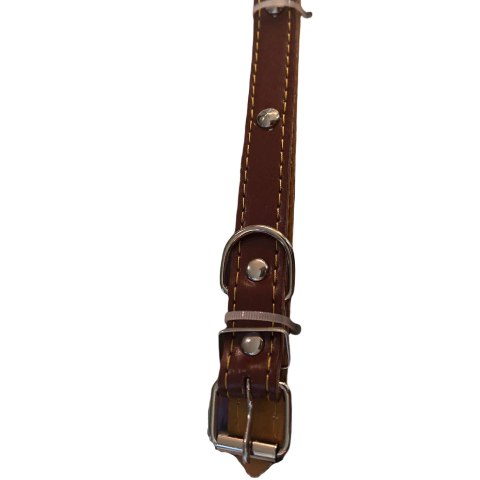 Premium Adjustable Leather Dog Collar – 46cm | Durable & Stylish for Active DogsDog CollarBravo Pets