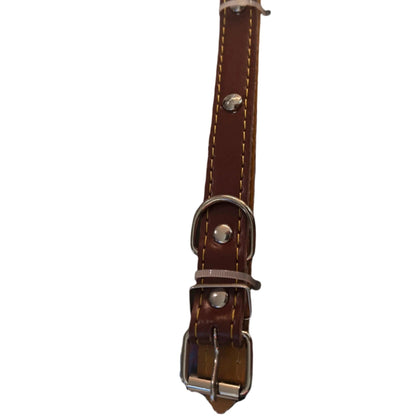 Premium Adjustable Leather Dog Collar – 46cm | Durable & Stylish for Active DogsDog CollarBravo Pets