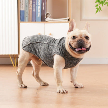 Trendy & Functional Breathable Dog T-Shirt with Reflective Paw Print & Traction BuckleDog ApparelBravo Pets