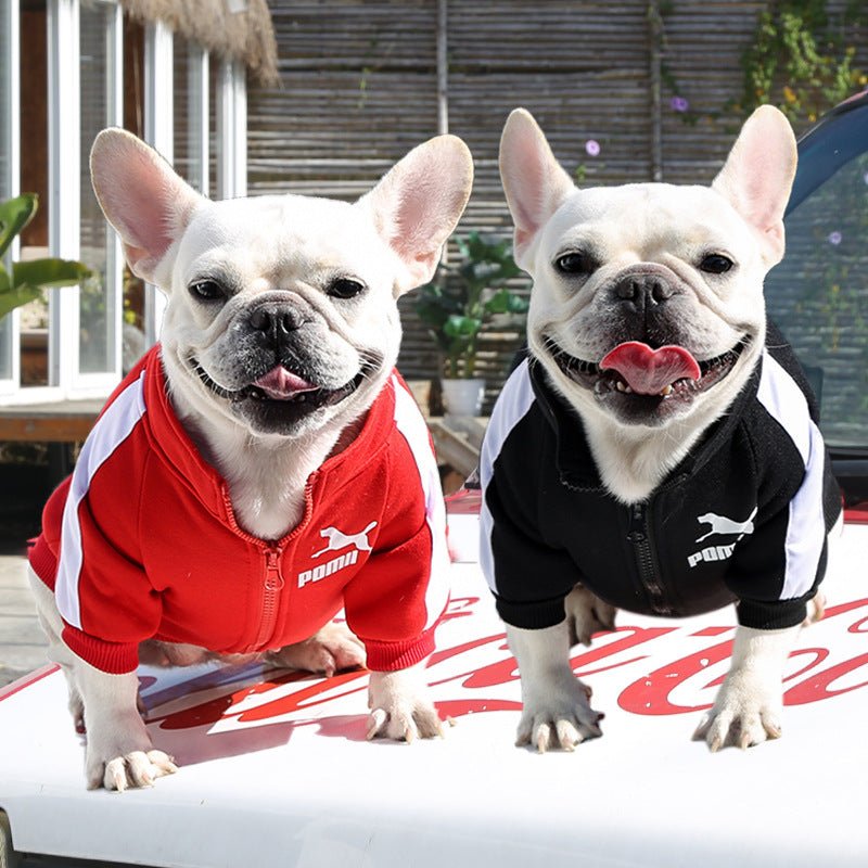 Sporty Dog Sweatshirt – Trendy Zip - Up Puma - Inspired JacketDog ApparelBravo Pets