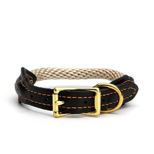 Premium Handmade Rolled Leather Dog Collar – Stylish & DurableDog CollarBravo Pets