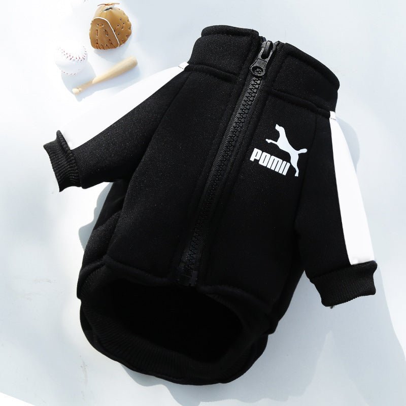Sporty Dog Sweatshirt – Trendy Zip - Up Puma - Inspired JacketDog ApparelBravo Pets