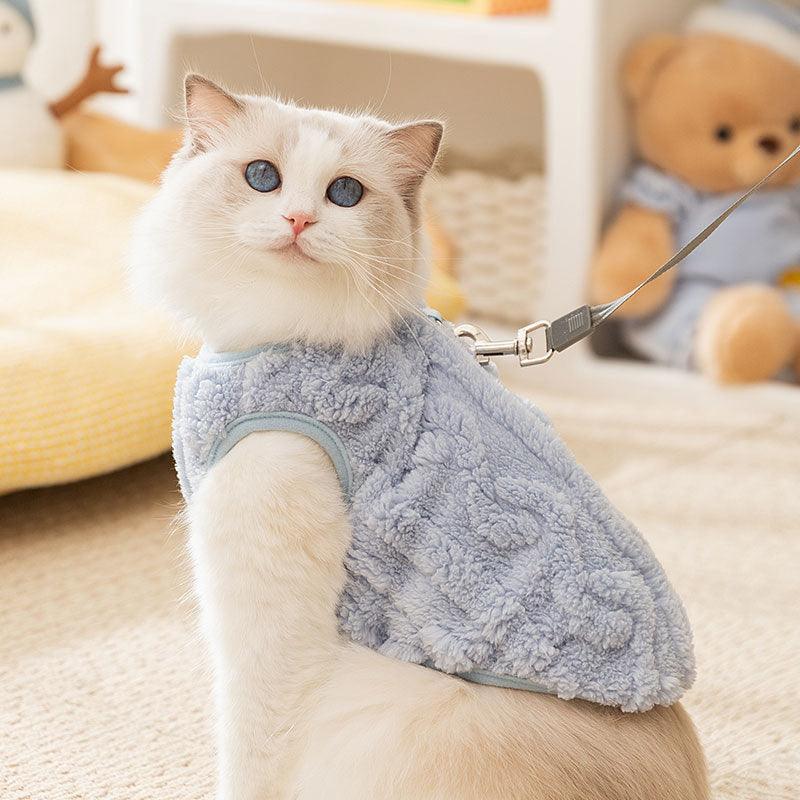 Soft Fleece Cat Jacket – Cosy & Stylish Winter Wear for CatsCat ApparelBravo Pets