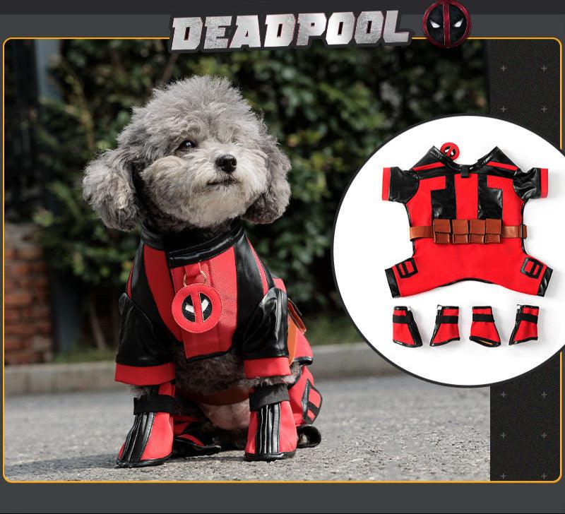 Ultimate Superhero Dog Costume – Premium Jumpsuit & Shoe Covers for PetsDog ApparelBravo Pets