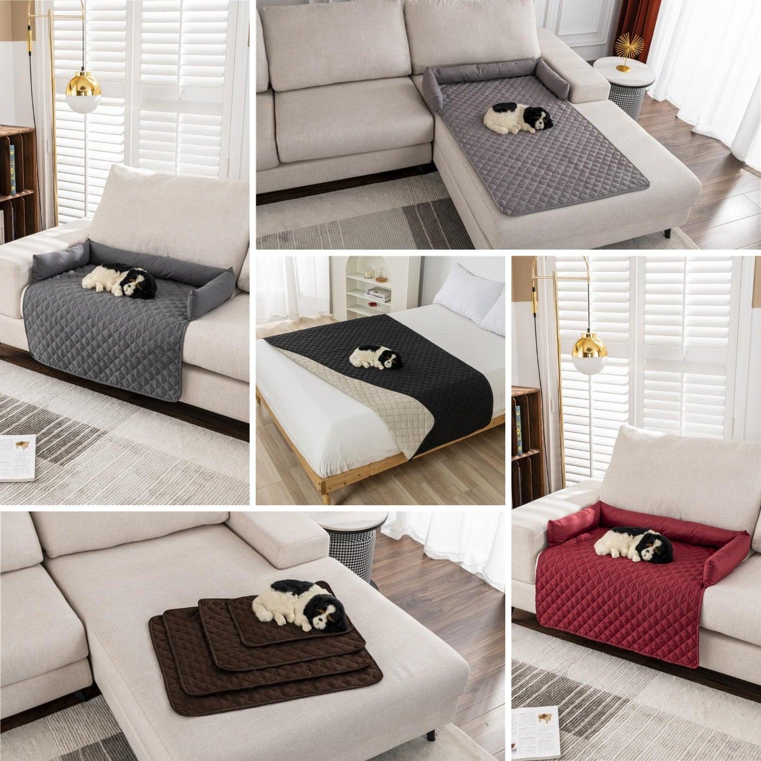 Waterproof Pet Furniture Protector with Pillow – Ultimate Comfort & Protection for Your Pet & HomePet BedBravo Pets