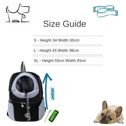 Breathable Pet Carrier Backpack – Comfortable & Portable Chest Bag for Small Dogs & CatsDog BackPackBravo Pets