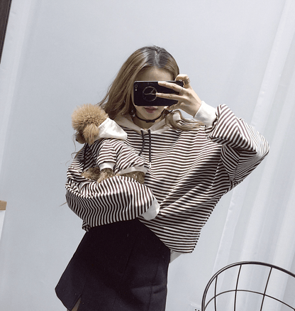 Matching Striped Hoodie Set for You & Your Dog – Stylish & ComfortableDog FashionBravo Pets