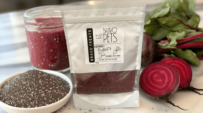 Gourmet Beetroot & Chia DIY Gummies Mix - 30g - Includes Disposable Piping BagDog TreatsBravo Pets